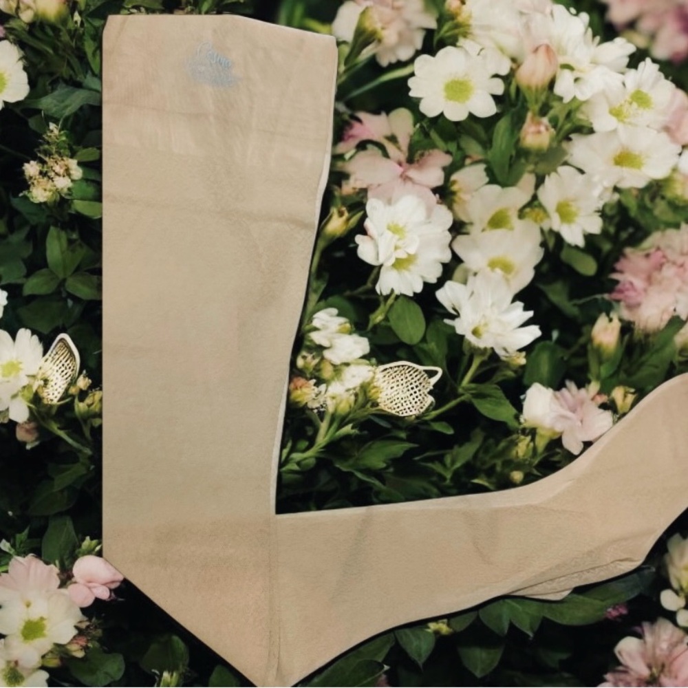 1960’s‎ Luxury Lace Textured Sheer Stockings in Nude, Deadstock, Made in the USA
